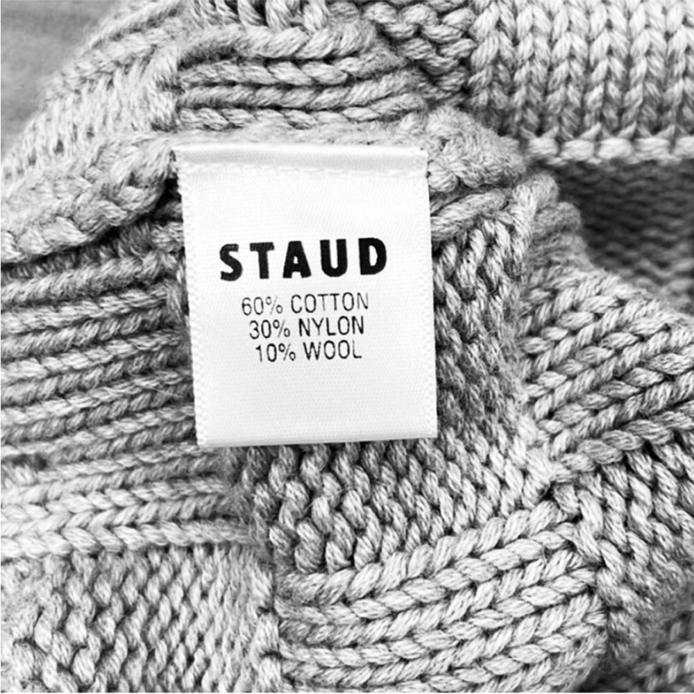 Staud black knit mini skirt - Picture 7 of 9
